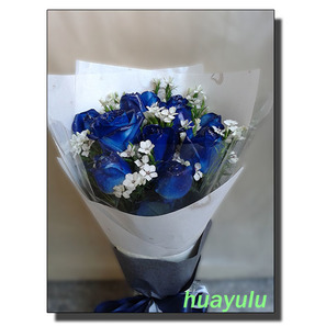浪漫藍玫~精緻花束